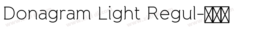 Donagram Light Regul字体转换